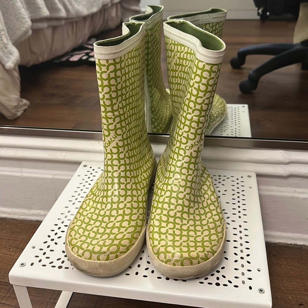 Coach Rainboots Size 9